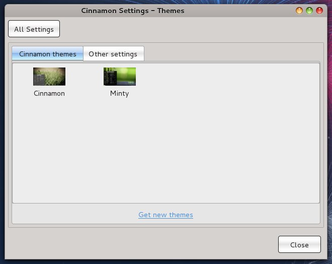 Set new theme