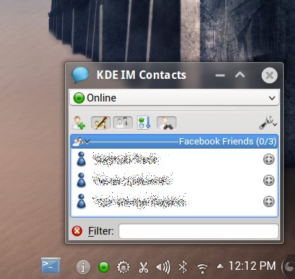 Web Accounts integrated chat