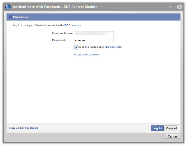 Web Accounts login