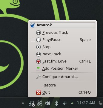 Amarok in system area