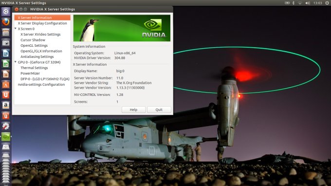 Nvidia installed