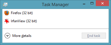 Simple looks, task manager
