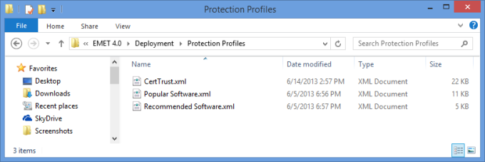 Protection profiles