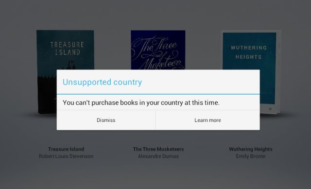 Unsupported country