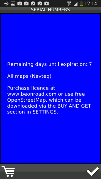 Be-On-Road purchase maps