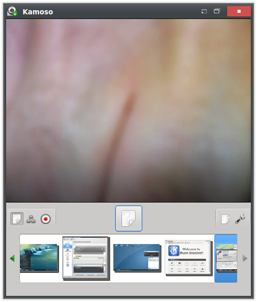 Kamoso, web cam, works