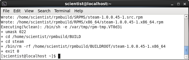 Steam, build RPM