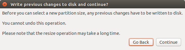 Size warning