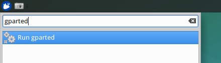 GParted, flawed search