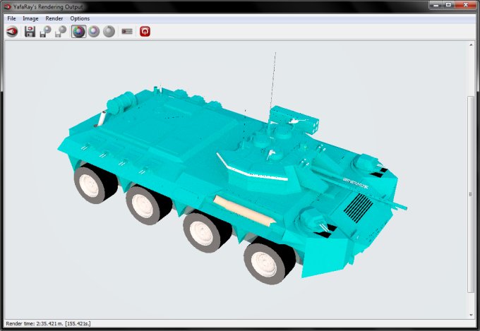 Rendered sample
