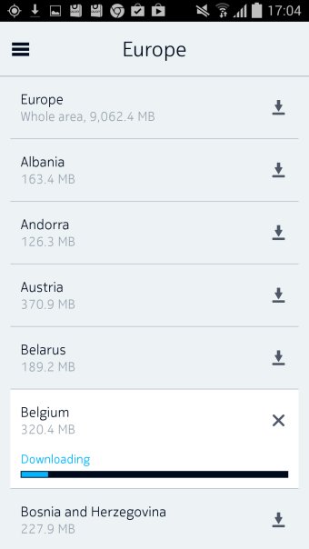 Downloading maps