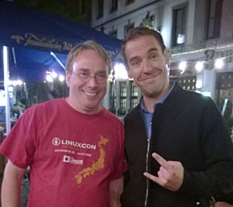 With Linux Torvalds