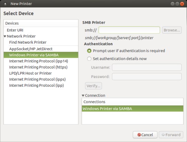 Samba printing does not work