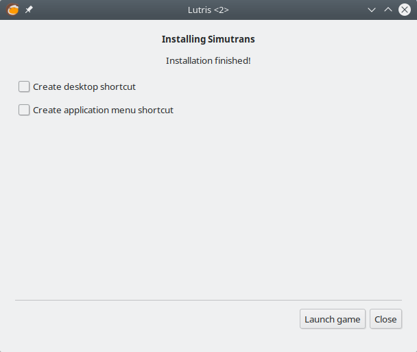 SimuTrans, installation complete