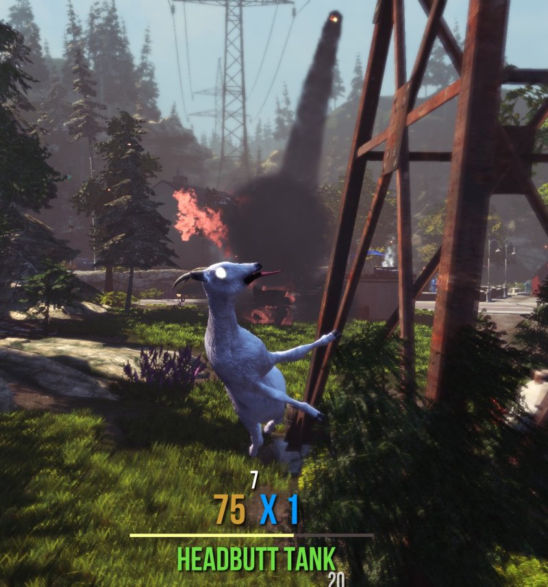 Headbutting tank