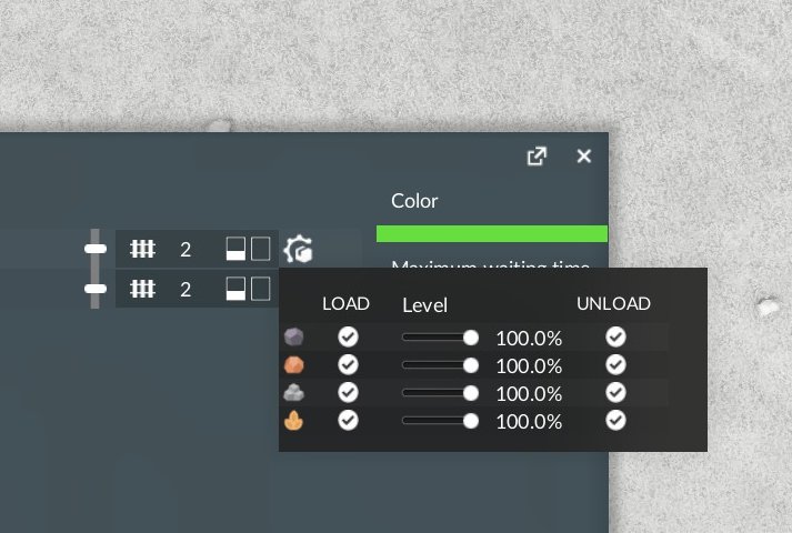 Load and unload options