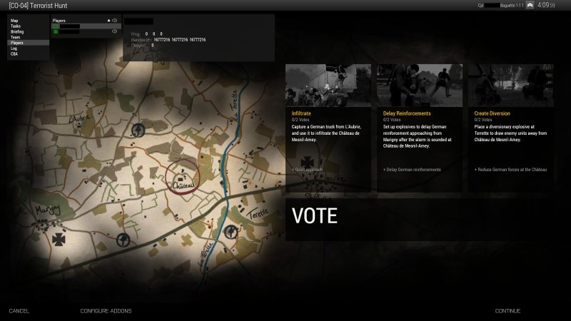 Mission selection