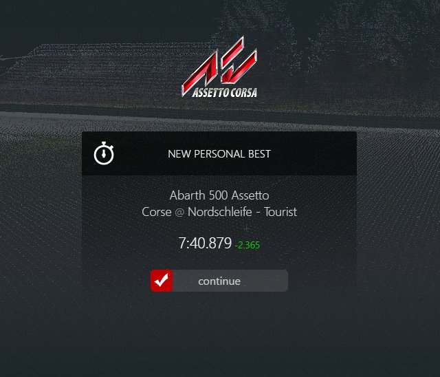 Abarth 500 Assetto Corse record