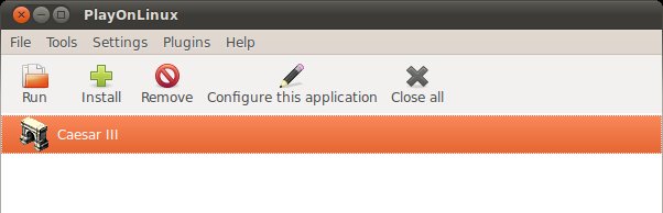 Casar III in the menu