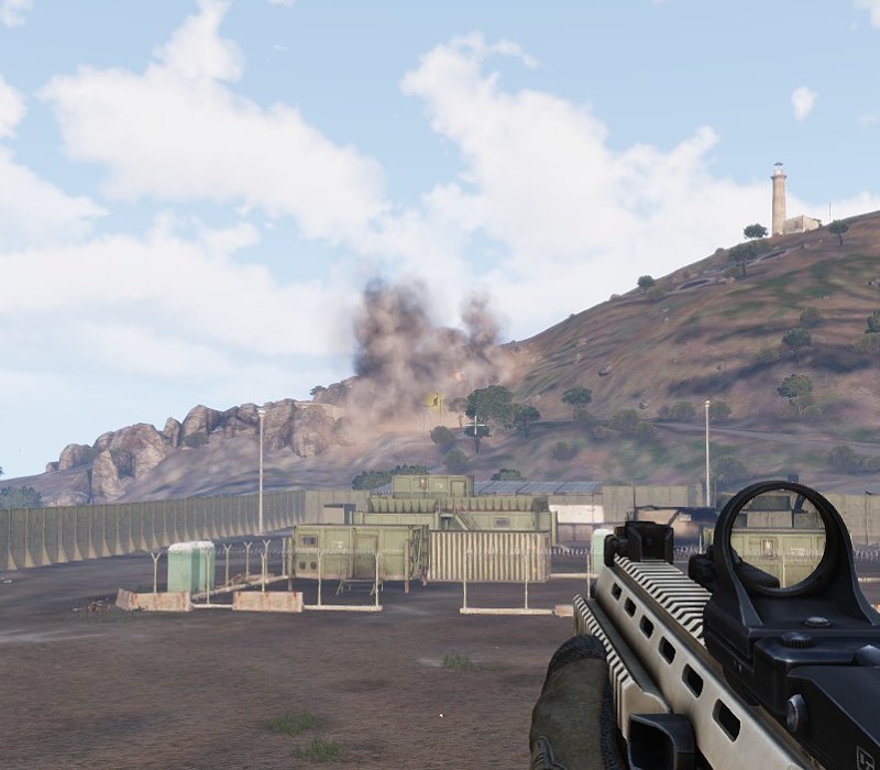 Artillery strike