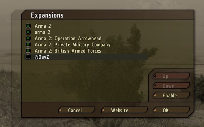 Enable mod in the menu