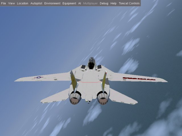 F-14 flying