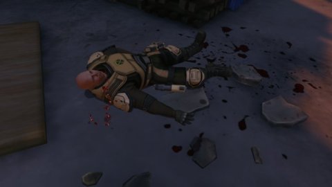 Soldier dying