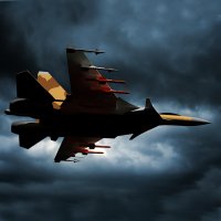 Sukhoi Su-35 lookalike combat plane icon
