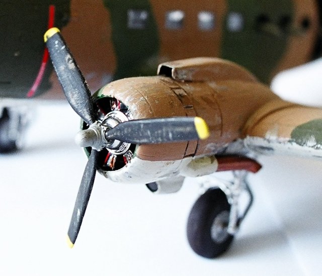 AC-47 engine wear zoomed