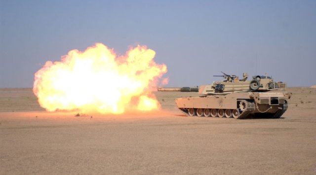 Tank firing